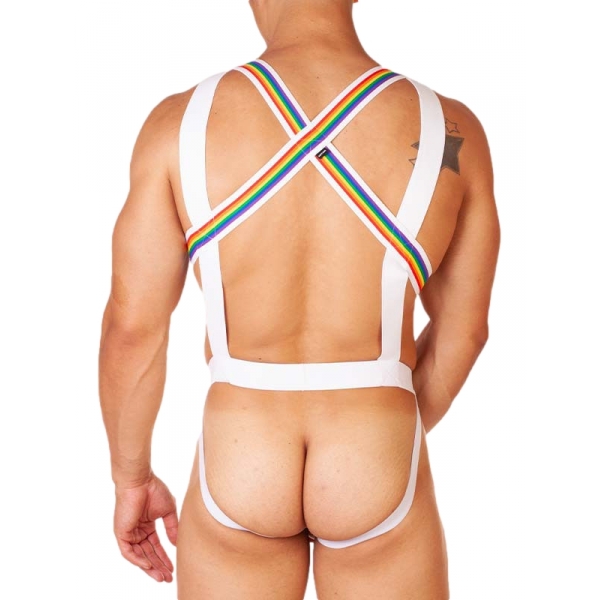 Arnés Pride Barcode Body Blanco