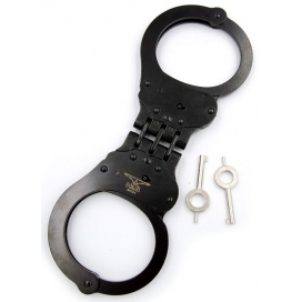 Mr B - Mister B Metal Handcuffs Cuff Hinged Black