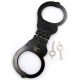 Metal Handcuffs Cuff Hinged Black