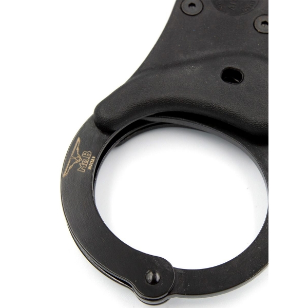 Metal Handcuffs Lock Rigid Black