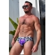 Feed Me Swim Briefs Preto-branco