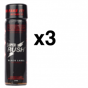 BGP Leather Cleaner SUPER RUSH BLACK LABEL TALL 24ml x3