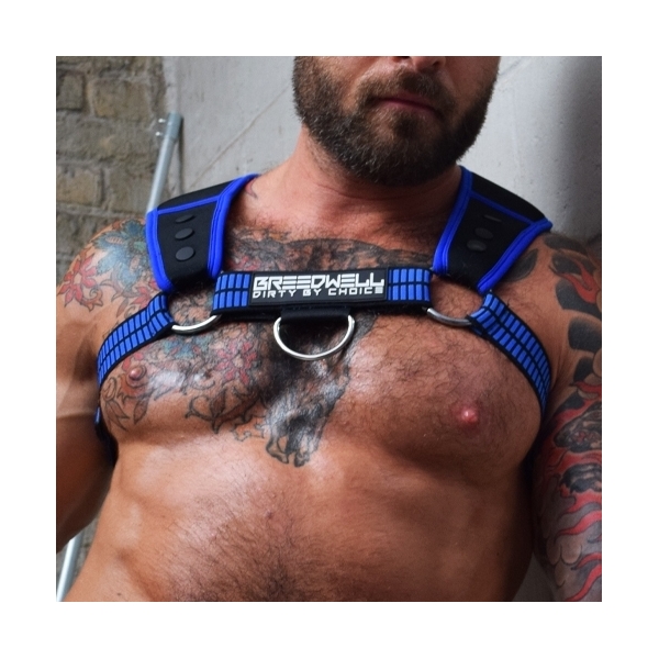 Breedwell Intimidator Harness Black-Blue