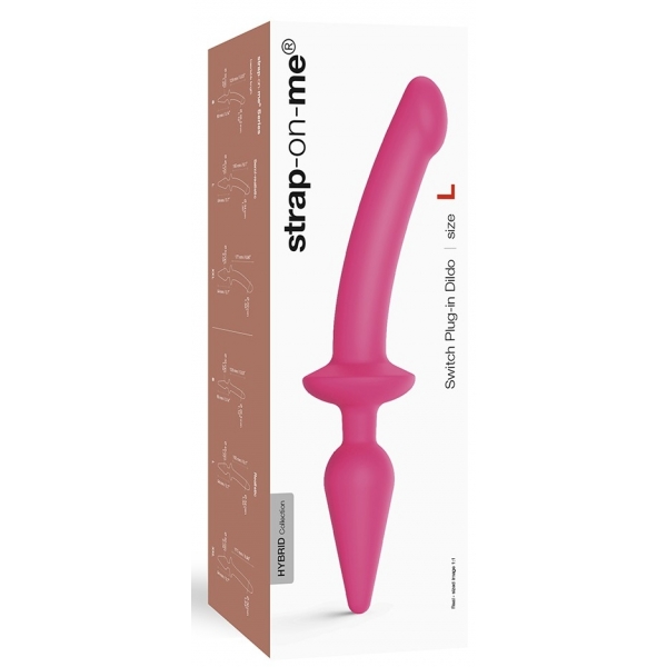 Plug Dildo Switch Strap-On-Me S 13 x 2,8cm Roze