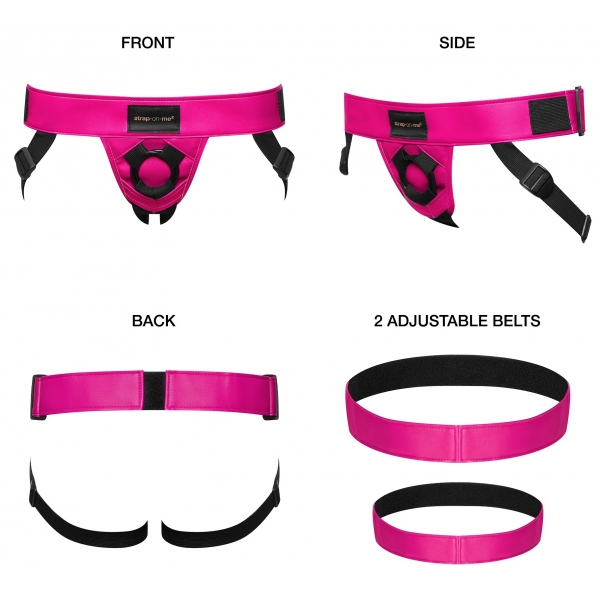 Dildo Strap-On-Me Harness Gürtel Dark Pink