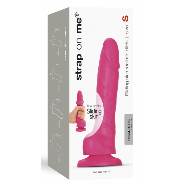 Dildo scorrevole Strap-On-Me S 13 x 3,7 cm Rosa