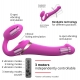 Dildo Multi Orgasmo Strap-On-Me S 14,5 x 3,4 cm Fucsia