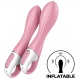 Opblaasbare Vibro Luchtpomp Vibrator 2 Satisfyer 12 x 3.5cm Roze