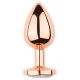 Rose Gold Anal Plug With Diamond CLEAR S