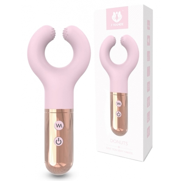 Klitoris-Stimulator Donuts 15cm Pink