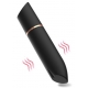 Mini Lápiz Labial Vibro Corazón 9cm Negro