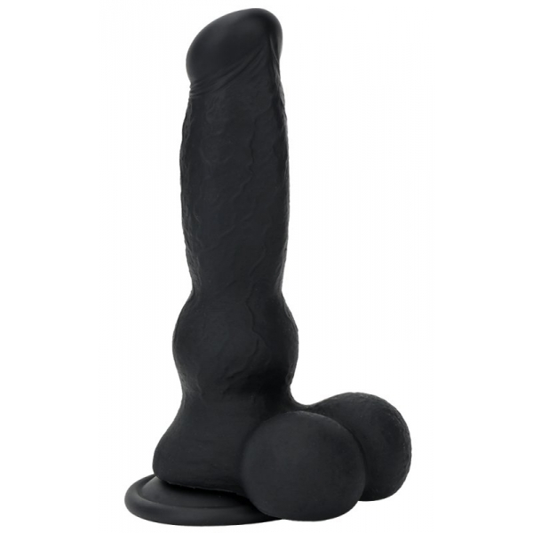 Double Color Silicone Large Dildo -03 BLACK