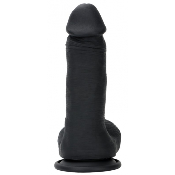 Double Color Silicone Large Dildo -04 BLACK