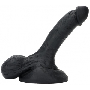 DarkSil Double Color Silicone Large Dildo -05 BLACK