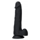 Double Color Silicone Large Dildo -06 BLACK