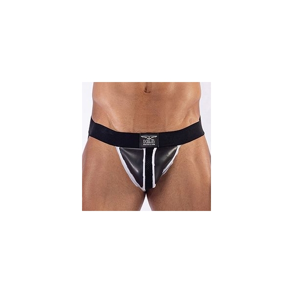 Mister B Neoprene Jockstrap Preto-Branco