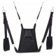 Mykonos fabric sling - Complete set - 4 Points Black