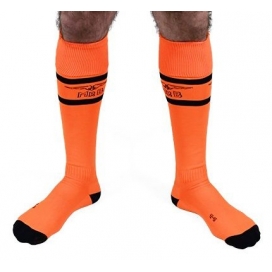 Mr B - Mister B Urban Football Socks Orange Neon