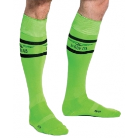 Mr B - Mister B Chaussettes hautes URBAN FOOTBALL SOCKS Vert Neon