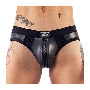 Mr B - Mister B Mister B Neoprene Jock Brief Black