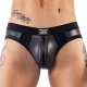 Perizoma in neoprene Jock Brief Mr B Nero