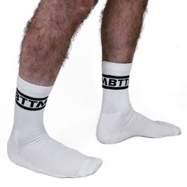 Mr B - Mister B BTTM Calcetines Blancos x2 Pares