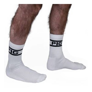 Mr B - Mister B Weiße Socken PIG x 2 Paar