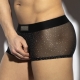 Sexy Boxer Glitter Net Black