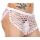 Ogusto sexy fishnet shorts White