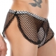 Men Side Slit Big Fishnet Boxers Sexy Nightwear BLACK