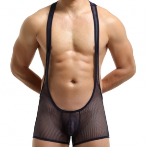 MenSexyWear Sexy Singlet Tocki Schwarz