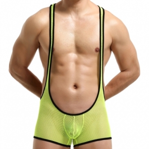 MenSexyWear Maglietta sexy Tocki giallo-nero