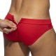 Allover Zip swim trunks Red