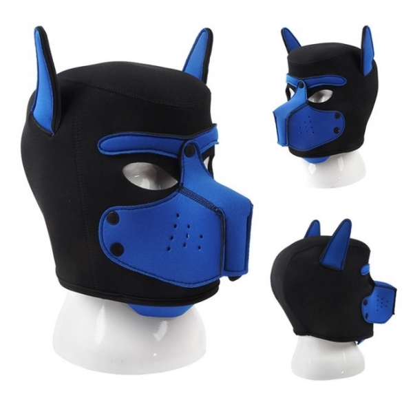 Puppy Neopreen Hond Op Masker Zwart-Blauw