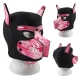 Puppy Neopreen Hond Op Masker Zwart-Camouflage Roze