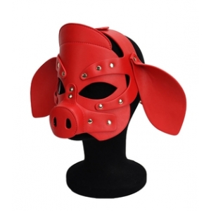 Kinky Puppy Pig Grox Mask Rosso