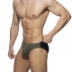 Bicolor Swim Briefs Kaki-Black