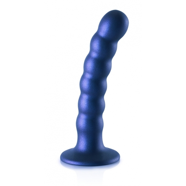 Plug Beaded G-Spot S 13 x 2.5cm Bleu