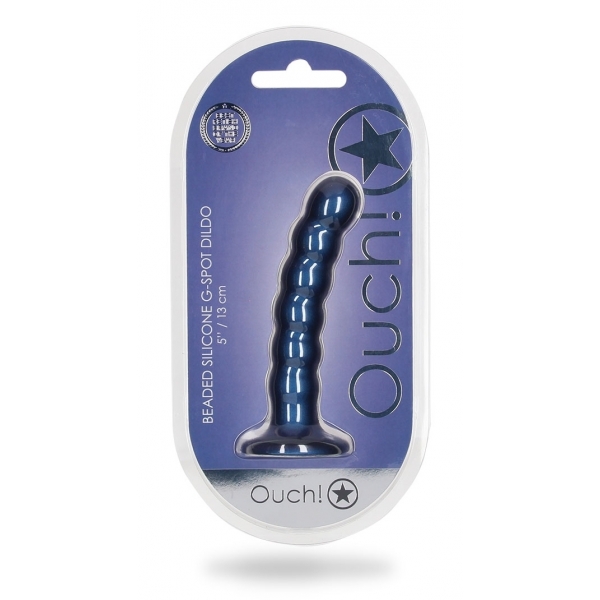 Plug Beaded G-Spot S 13 x 2.5cm Blue