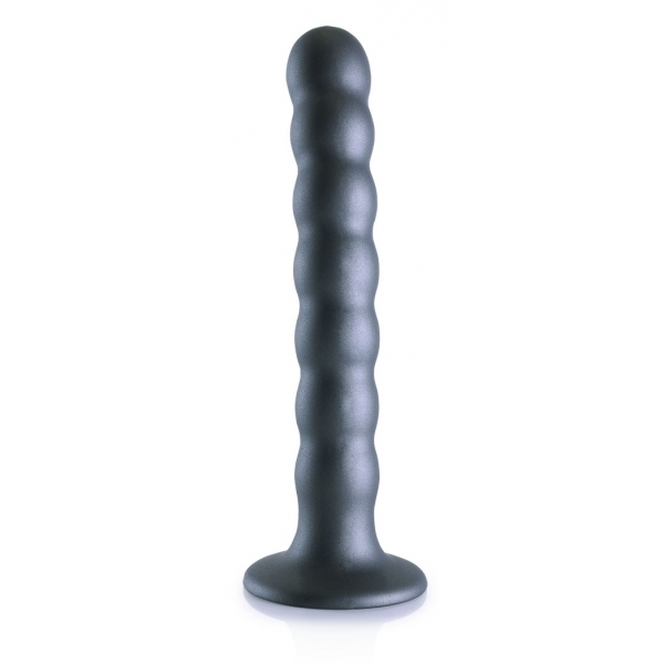 Plug Beaded G-Spot M 16,5 x 2,5 cm Grigio