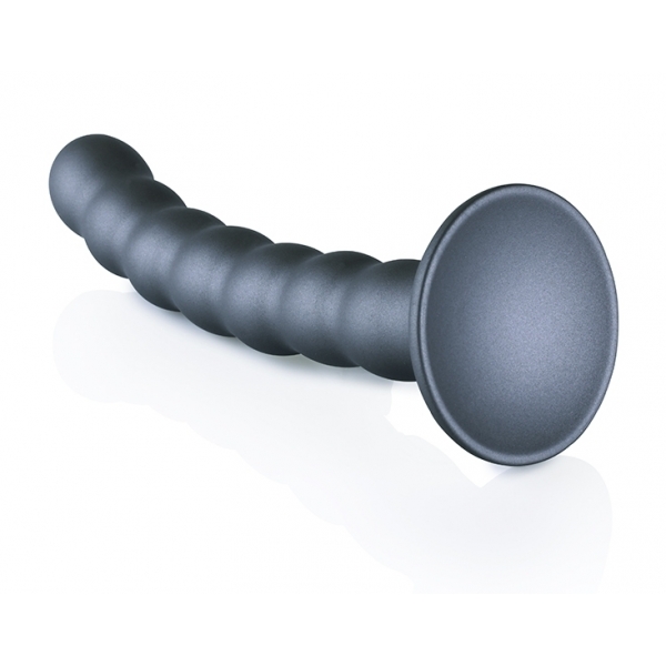 Plug Beaded G-Spot M 16,5 x 2,5 cm Grigio