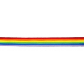 Pride Items Tira de tecido arco-íris 180 x 10 cm
