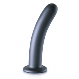 Ouch! Plug en silicone SMOOTH G-SPOT L 17 x 3.5cm Gris