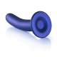 Plug en silicone SMOOTH G-SPOT L 17 x 3.5cm Bleu