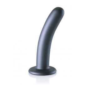Ouch! Plug en silicone SMOOTH G-SPOT M 14.5 x 3cm Gris