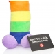 Peluche pene arcobaleno 30 cm