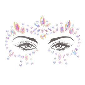 Stickers Strass Contours des Yeux phosphorescents Glow Jewelry