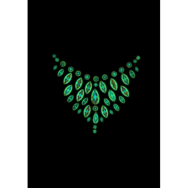 Strass Decolleté Phosphorescent Glow Chest Stickers