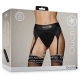 Vibrierender Strapsgürtel Strap-On Thong Garters Schwarz