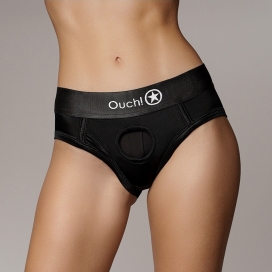 Ouch! Strap-On High Cut Brief Negro